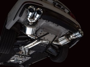 Audi S6 Performance Exhaust - AWE Tuning - Touring Edition, Cat Back - Chrome Silver - `19-`23
